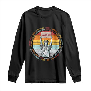 Statue of Liberty Hands Off Protest Long Sleeve Shirt Resist Resistance - African Pride