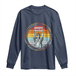 Statue of Liberty Hands Off Protest Long Sleeve Shirt Resist Resistance - African Pride