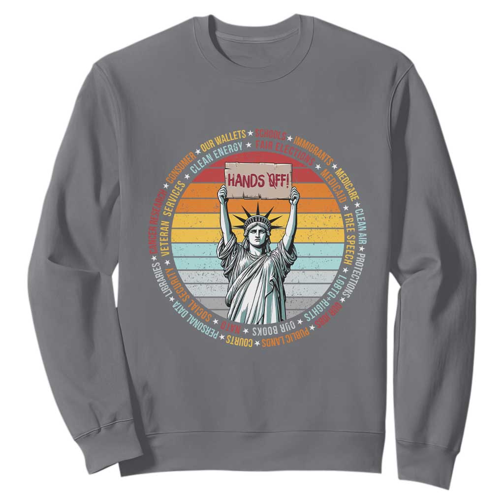 Statue of Liberty Hands Off Protest Sweatshirt Resist Resistance - African Pride