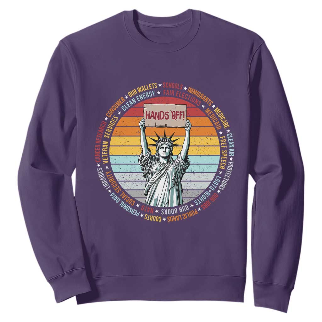Statue of Liberty Hands Off Protest Sweatshirt Resist Resistance - African Pride
