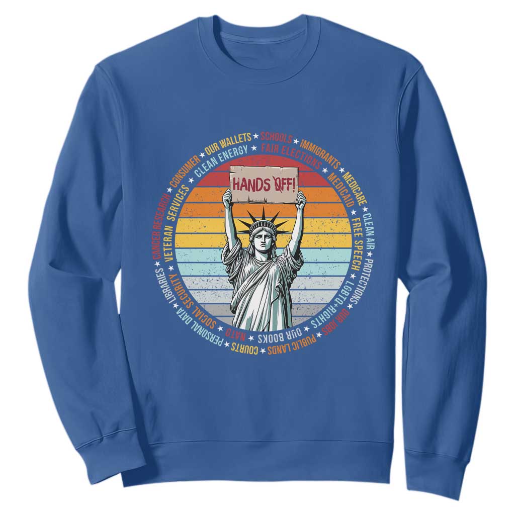 Statue of Liberty Hands Off Protest Sweatshirt Resist Resistance - African Pride
