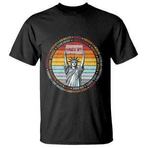 Statue of Liberty Hands Off Protest T Shirt Resist Resistance - African Pride