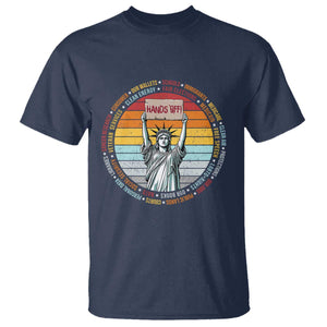 Statue of Liberty Hands Off Protest T Shirt Resist Resistance - African Pride