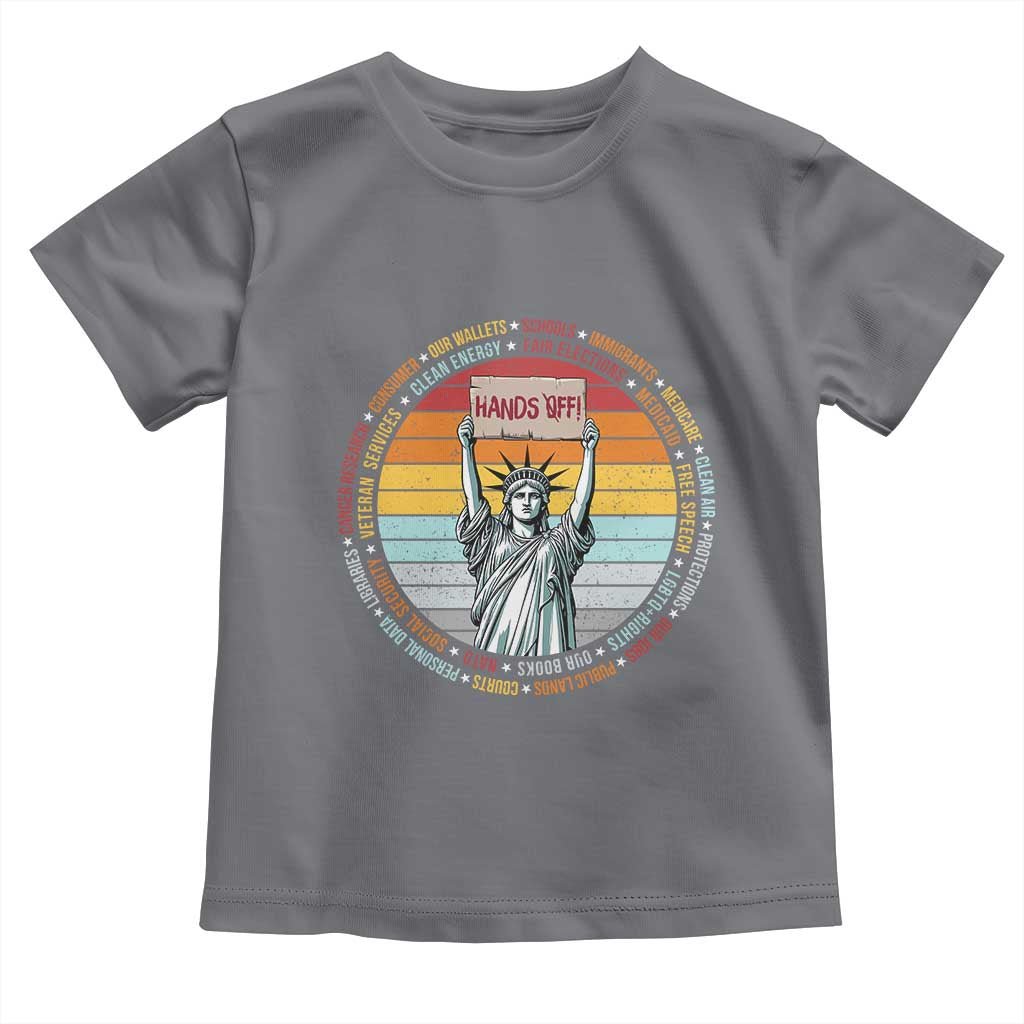 Statue of Liberty Hands Off Protest Toddler T Shirt Resist Resistance - African Pride