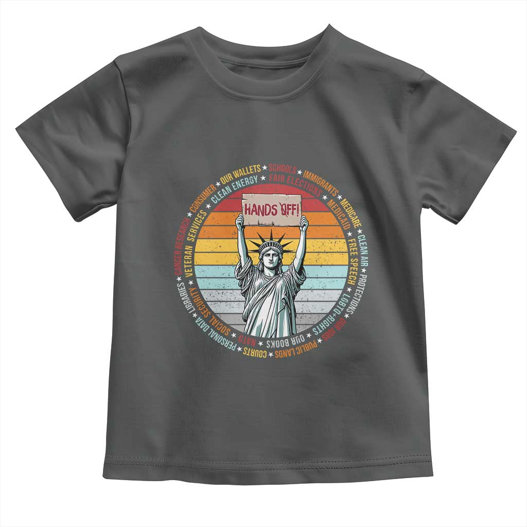 Statue of Liberty Hands Off Protest Toddler T Shirt Resist Resistance - African Pride