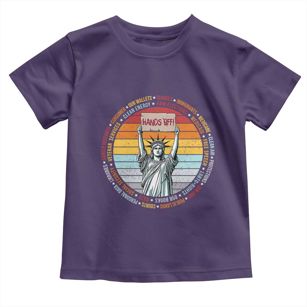 Statue of Liberty Hands Off Protest Toddler T Shirt Resist Resistance - African Pride