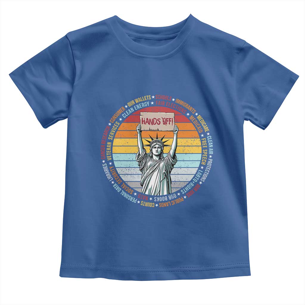 Statue of Liberty Hands Off Protest Toddler T Shirt Resist Resistance - African Pride