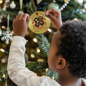 Immigrant Rights Christmas Ornament Chinga La Migra - African Pride