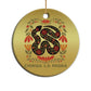 Immigrant Rights Christmas Ornament Chinga La Migra - African Pride