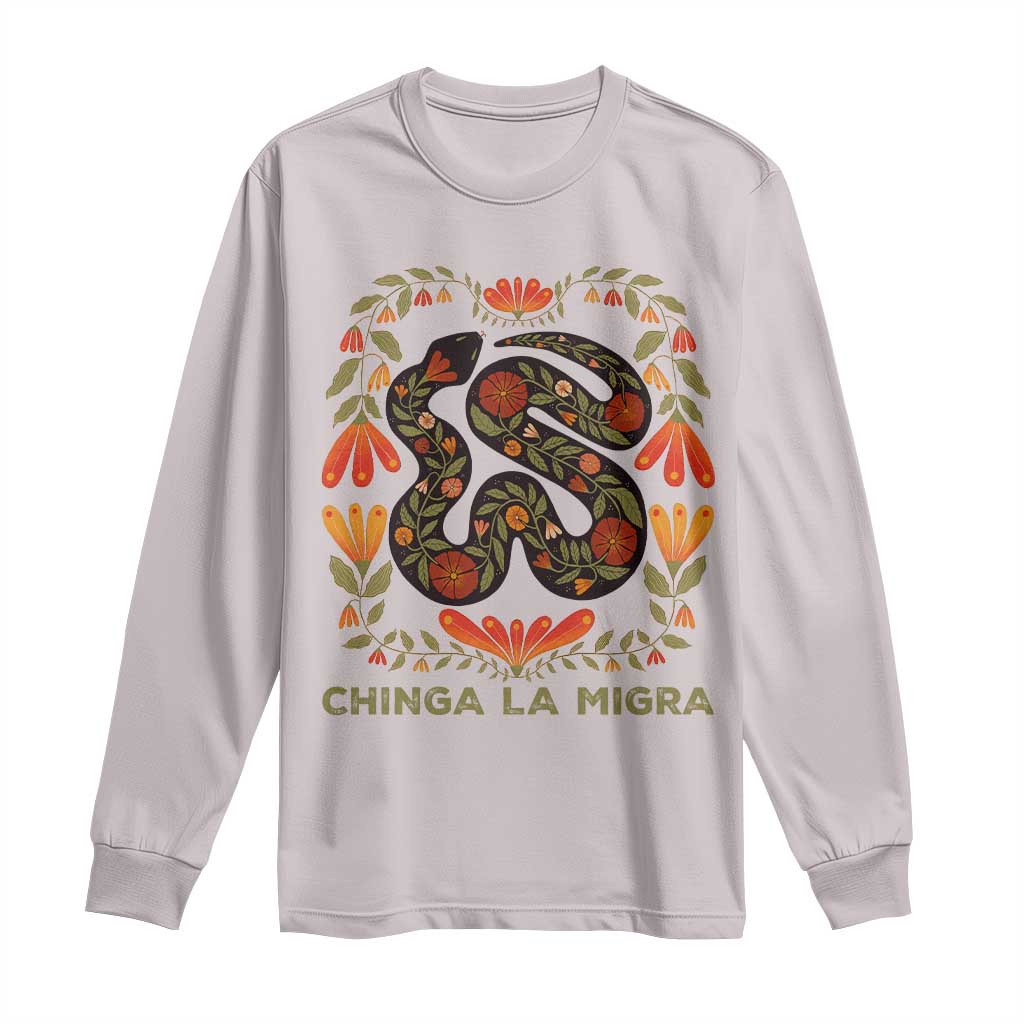 Immigrant Rights Long Sleeve Shirt Chinga La Migra - African Pride