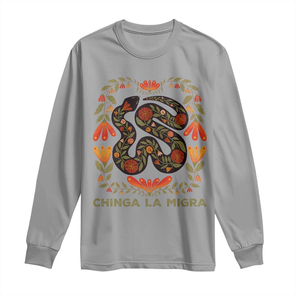 Immigrant Rights Long Sleeve Shirt Chinga La Migra - African Pride