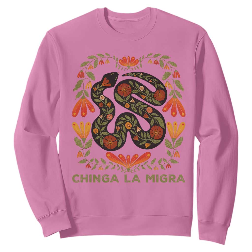 Immigrant Rights Sweatshirt Chinga La Migra - African Pride