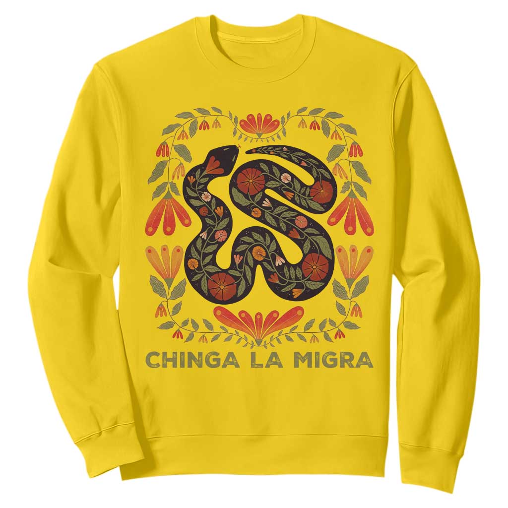 Immigrant Rights Sweatshirt Chinga La Migra - African Pride