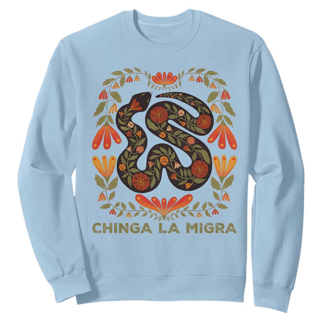 Immigrant Rights Sweatshirt Chinga La Migra - African Pride