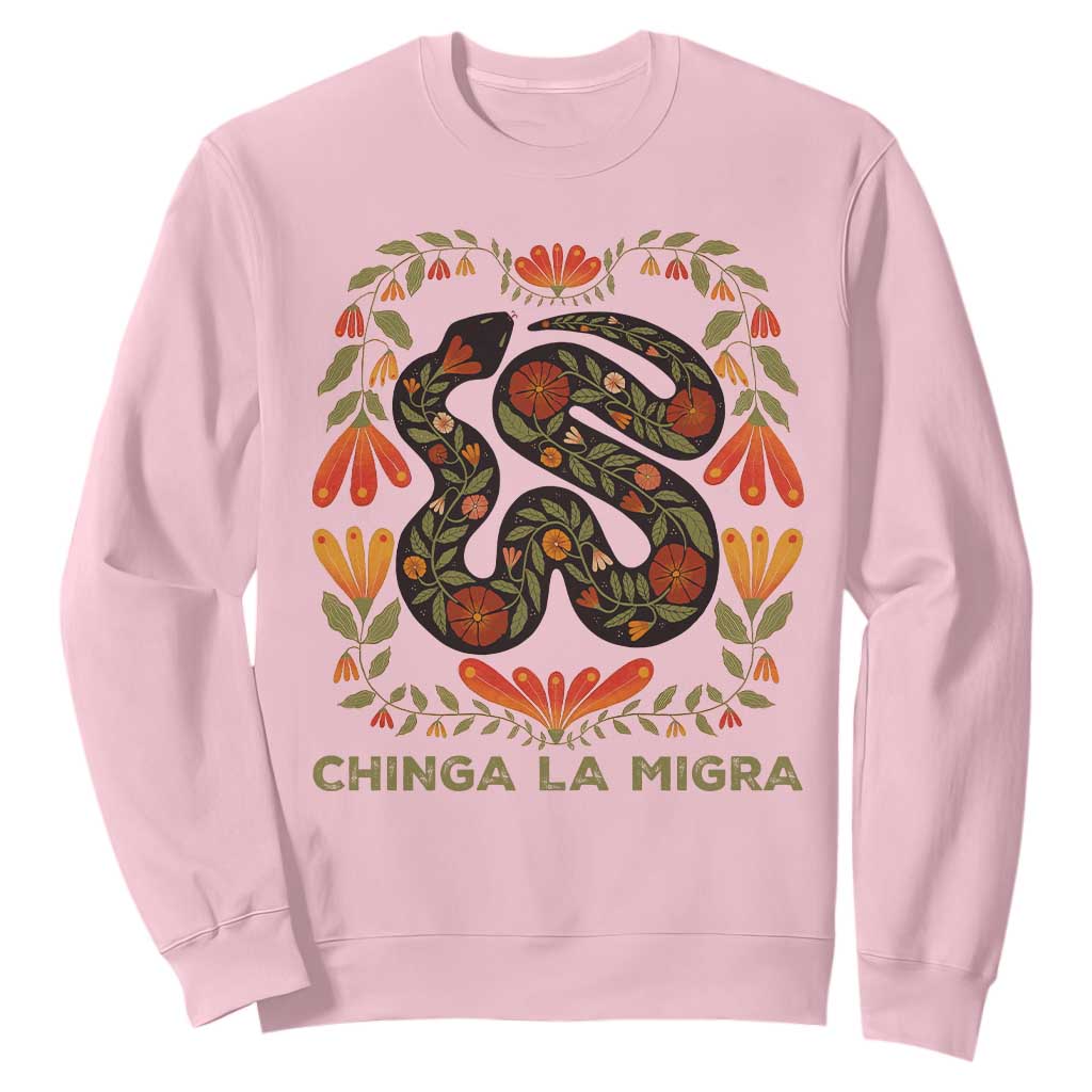 Immigrant Rights Sweatshirt Chinga La Migra - African Pride