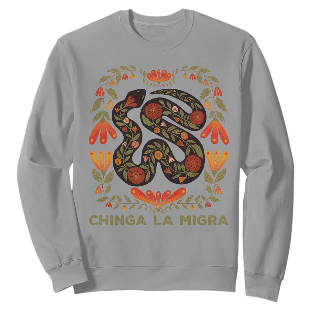 Immigrant Rights Sweatshirt Chinga La Migra - African Pride