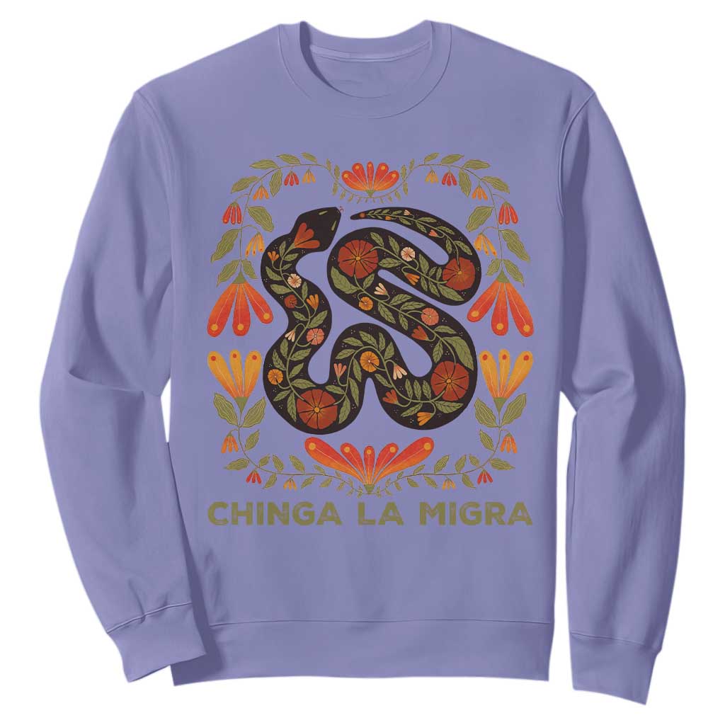 Immigrant Rights Sweatshirt Chinga La Migra - African Pride