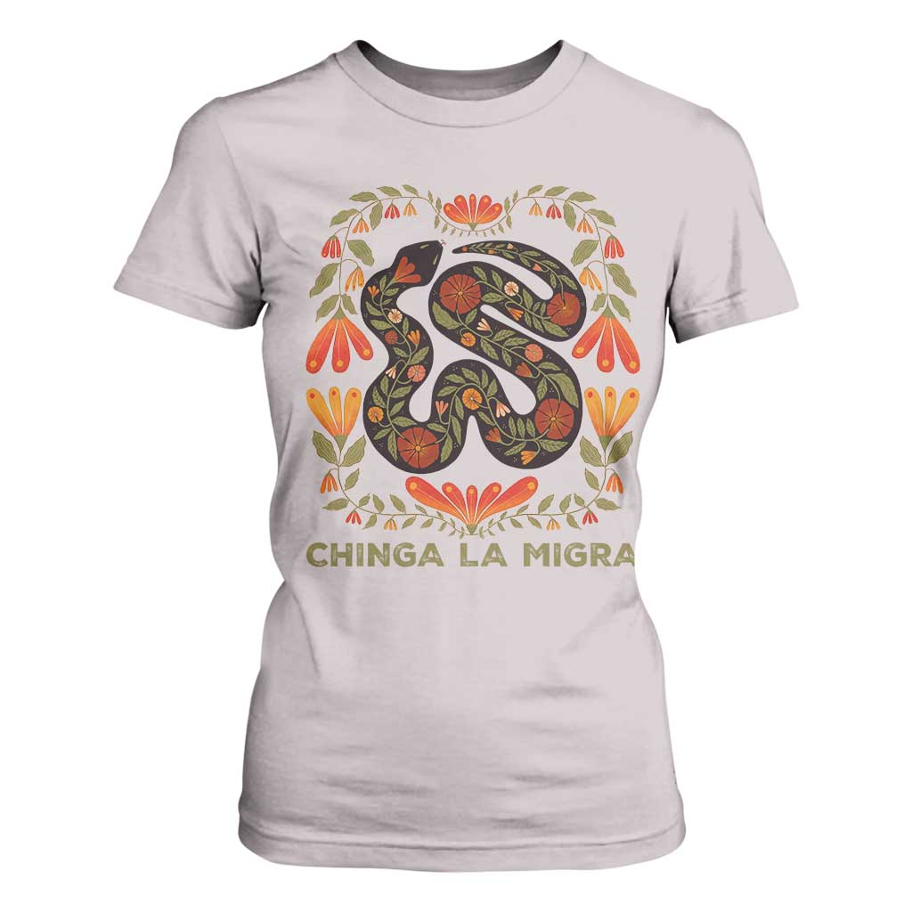 Immigrant Rights T Shirt For Women Chinga La Migra - African Pride