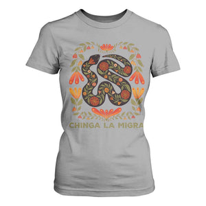 Immigrant Rights T Shirt For Women Chinga La Migra - African Pride