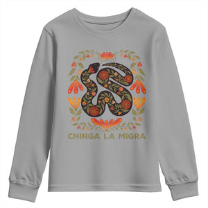 Immigrant Rights Youth Sweatshirt Chinga La Migra - African Pride