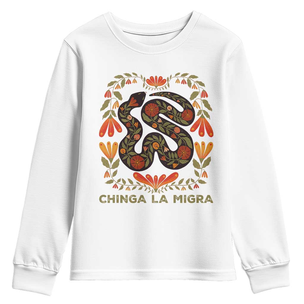 Immigrant Rights Youth Sweatshirt Chinga La Migra - African Pride