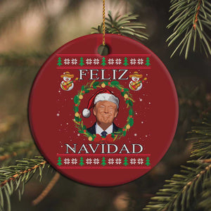 Mexico Christmas Trump Christmas Ornament Feliz Navidad Funny Trump Santa Ugly Christmas - African Pride