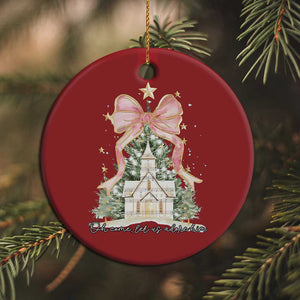 Christian Christmas Christmas Ornament Oh Come Let Us Adore Him Nativity Christmas Tree Bow - African Pride