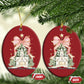 Christian Christmas Christmas Ornament Oh Come Let Us Adore Him Nativity Christmas Tree Bow - African Pride