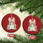 Christian Christmas Christmas Ornament Oh Come Let Us Adore Him Nativity Christmas Tree Bow - African Pride