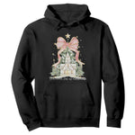 Christian Christmas Hoodie Oh Come Let Us Adore Him Nativity Christmas Tree Bow - African Pride