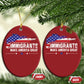 Immigrants Make America Great Christmas Ornament American Flag Pro Immigration - African Pride