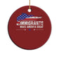 Immigrants Make America Great Christmas Ornament American Flag Pro Immigration - African Pride