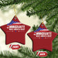 Immigrants Make America Great Christmas Ornament American Flag Pro Immigration - African Pride