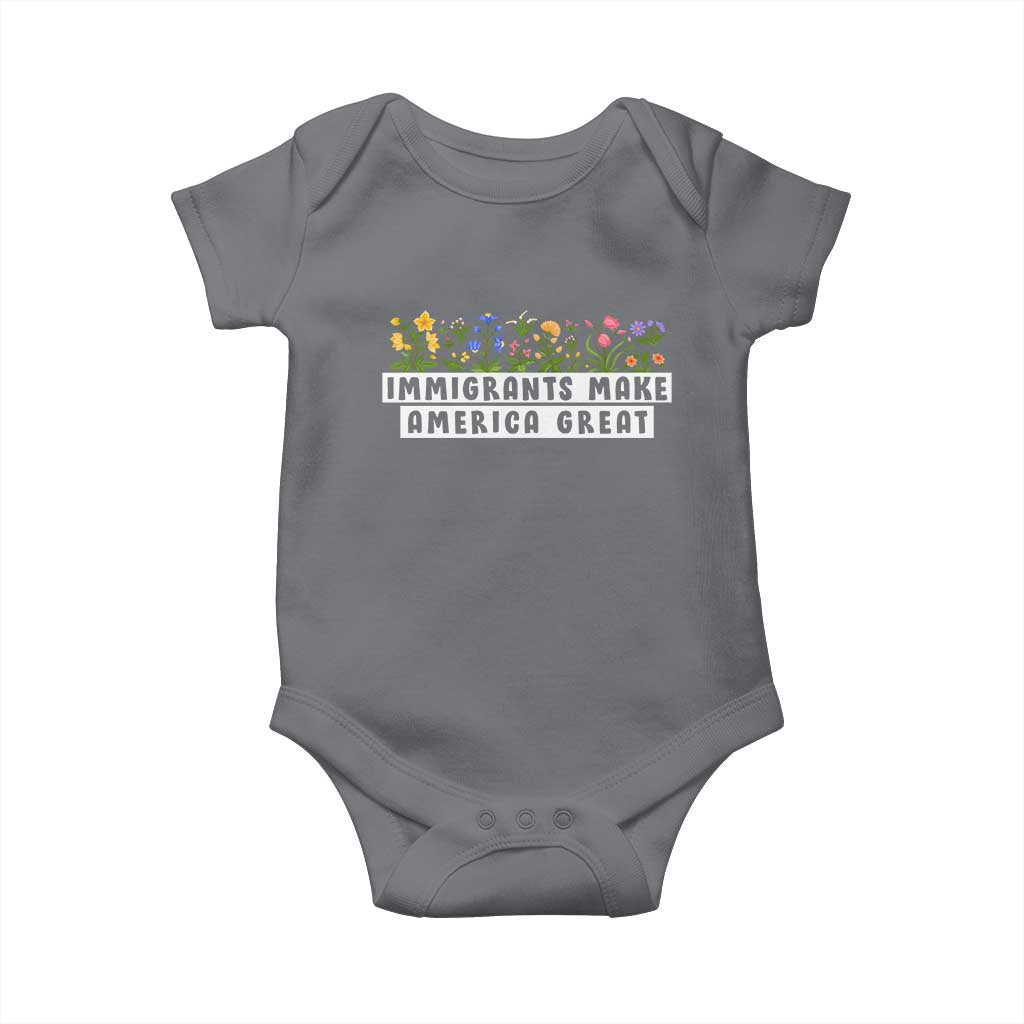 Immigrants Make America Great Baby Onesie Pro Immigration - African Pride