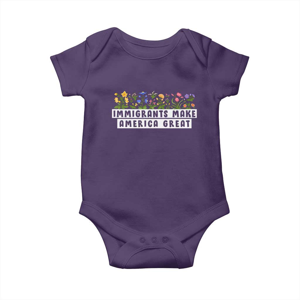 Immigrants Make America Great Baby Onesie Pro Immigration - African Pride