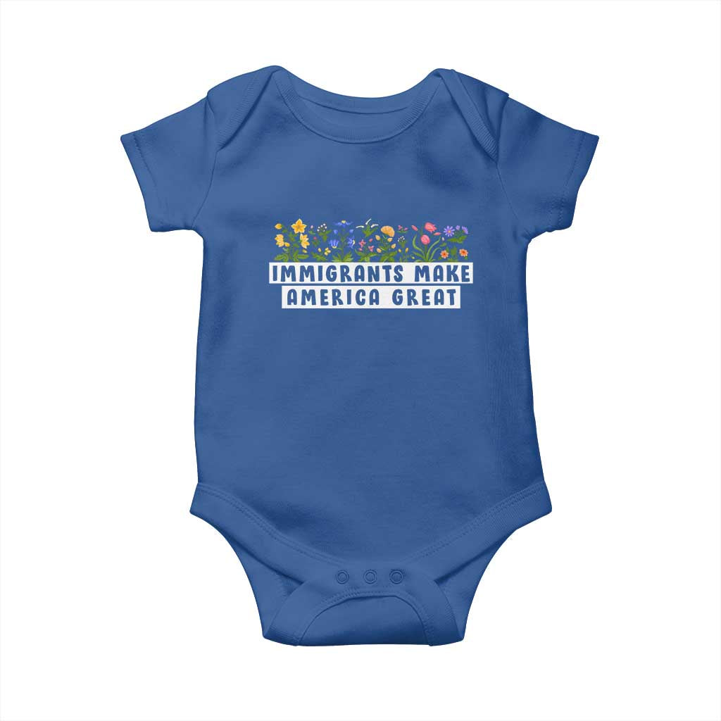 Immigrants Make America Great Baby Onesie Pro Immigration - African Pride