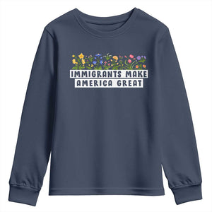 Immigrants Make America Great Youth Sweatshirt Pro Immigration - African Pride