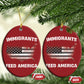 Immigrants Feed America Christmas Ornament Grunge US Flag - African Pride