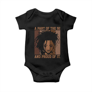 92 Percent Black Woman Power Baby Onesie A Part Of The 92% And Proud Of It - African Pride