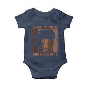 92 Percent Black Woman Power Baby Onesie A Part Of The 92% And Proud Of It - African Pride