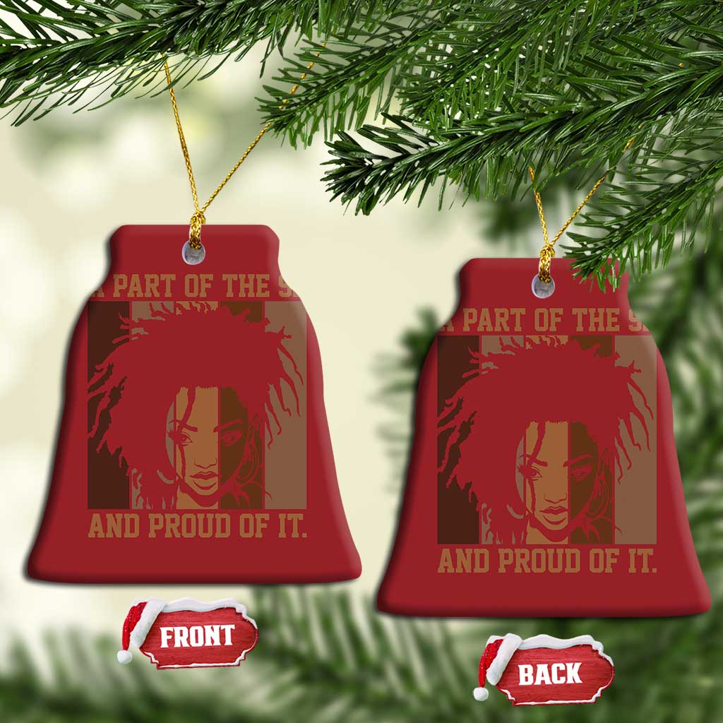 92 Percent Black Woman Power Christmas Ornament A Part Of The 92% And Proud Of It - African Pride