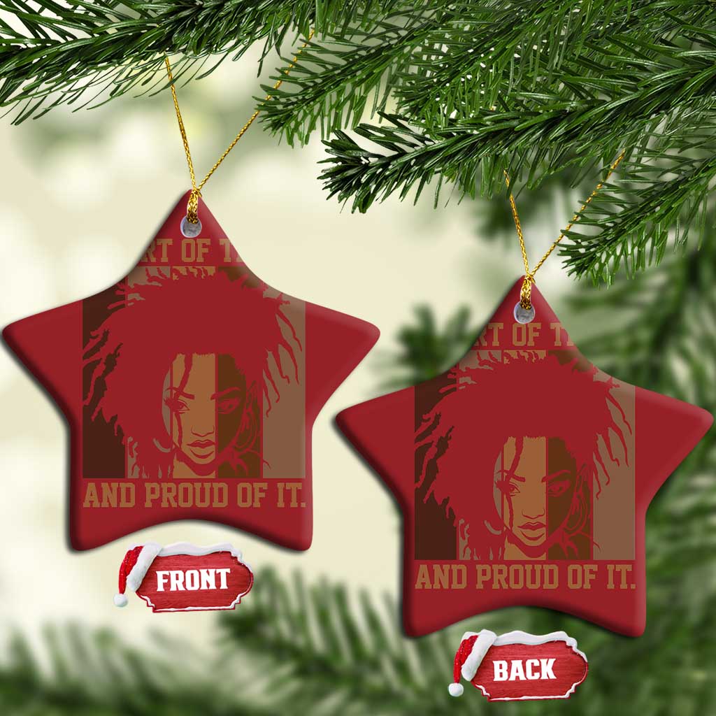 92 Percent Black Woman Power Christmas Ornament A Part Of The 92% And Proud Of It - African Pride
