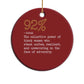 92 Percent Black Woman Power Christmas Ornament The 92% African American Melanin Girls - African Pride