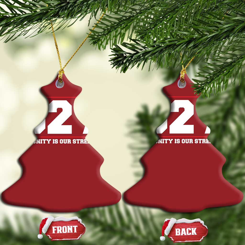 92 Percent Black Woman Power Christmas Ornament 92% Our Unity Is Our Strength - African Pride