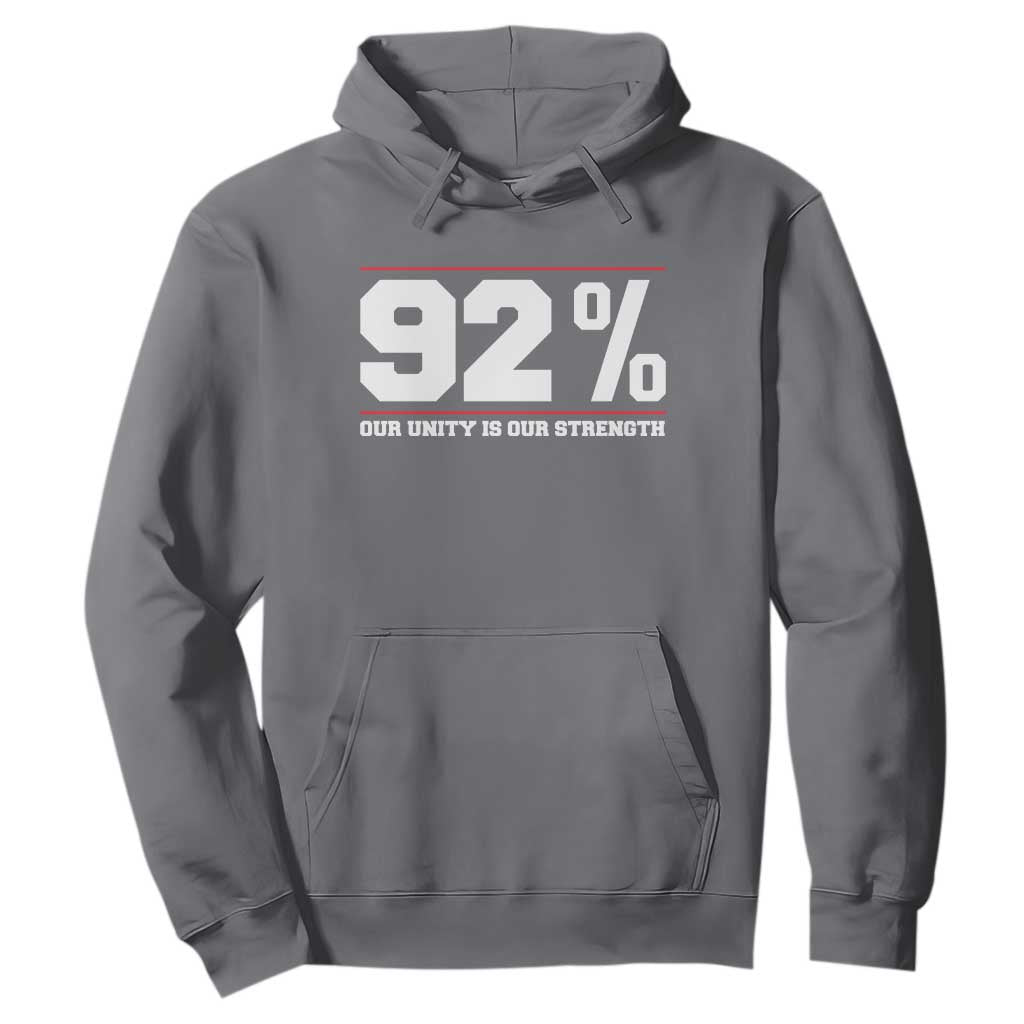 92 Percent Black Woman Power Hoodie 92% Our Unity Is Our Strength - African Pride