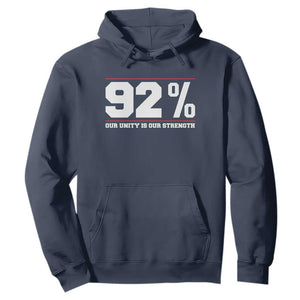 92 Percent Black Woman Power Hoodie 92% Our Unity Is Our Strength - African Pride