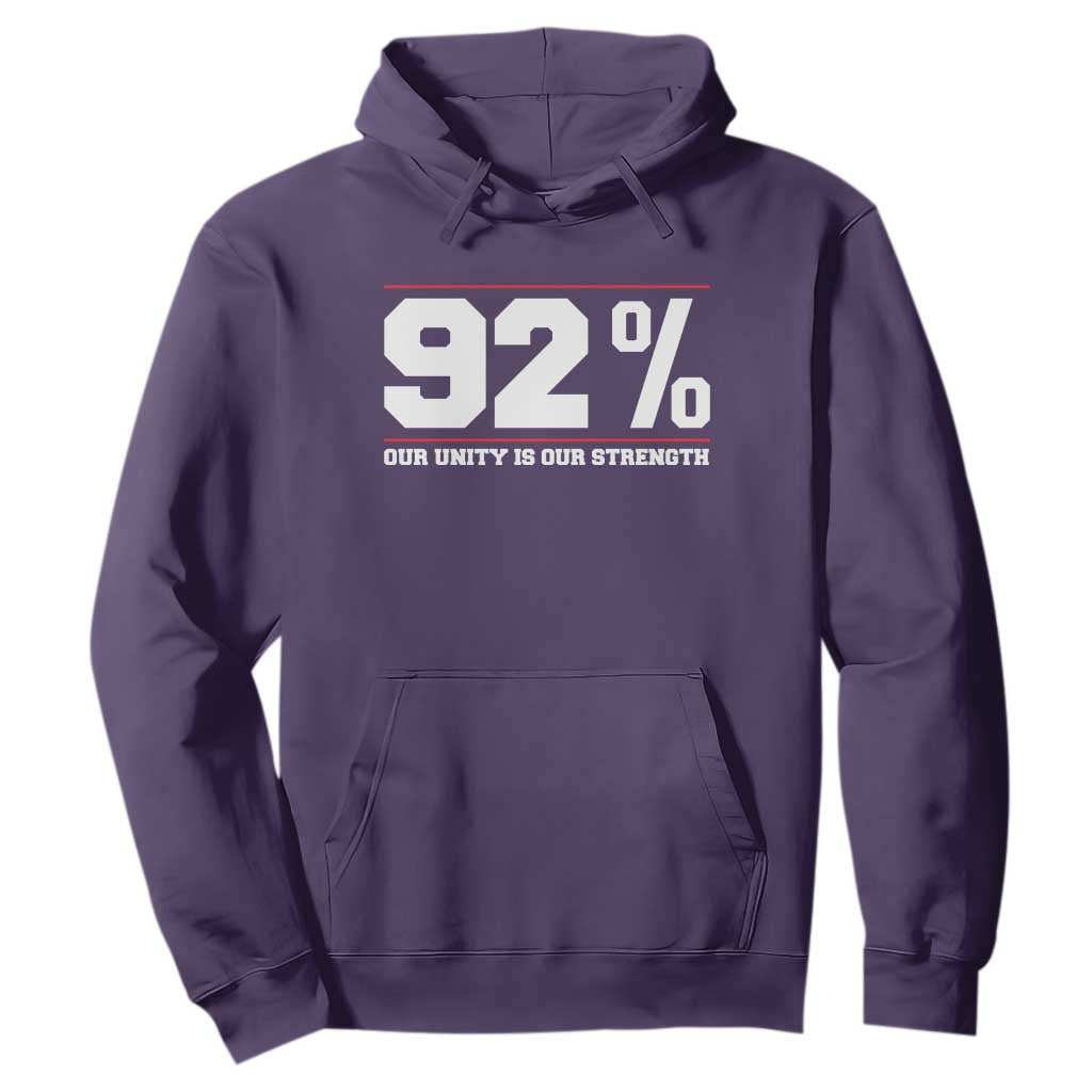 92 Percent Black Woman Power Hoodie 92% Our Unity Is Our Strength - African Pride