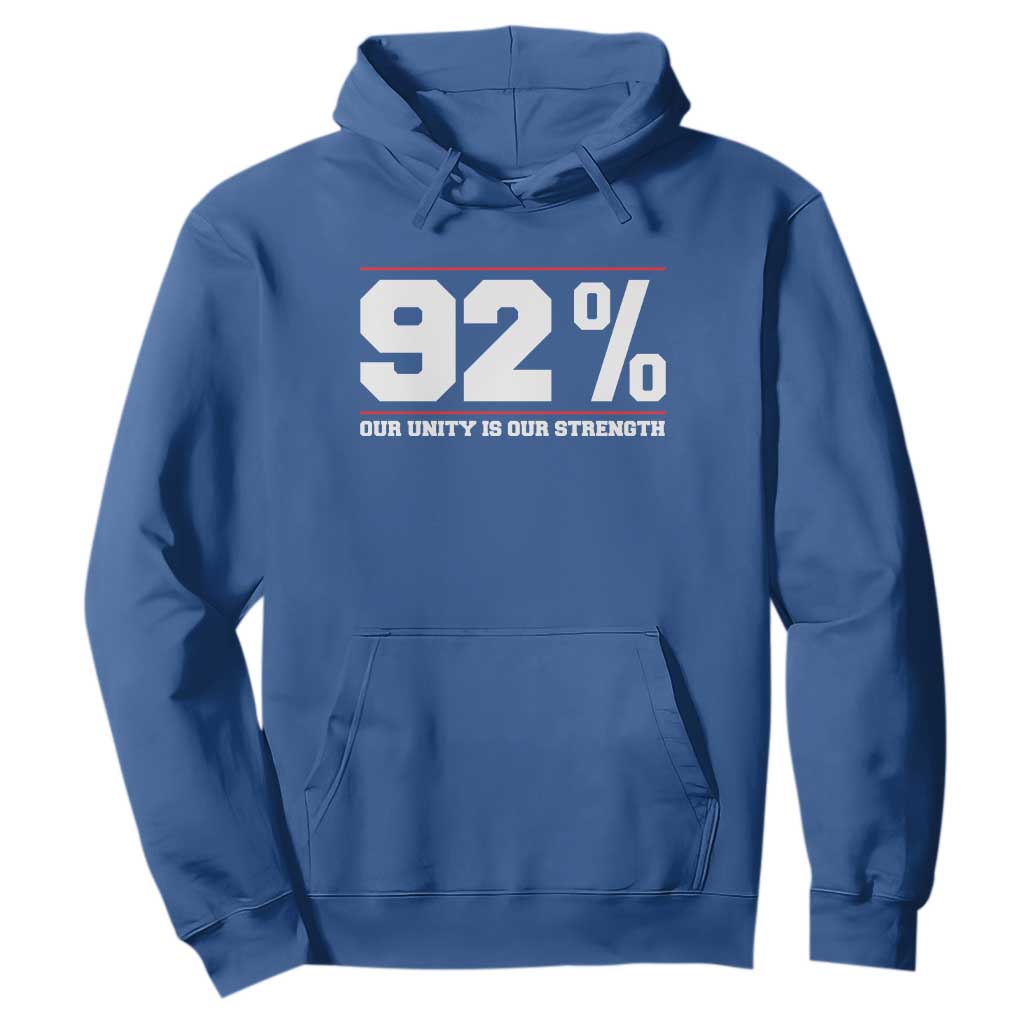 92 Percent Black Woman Power Hoodie 92% Our Unity Is Our Strength - African Pride