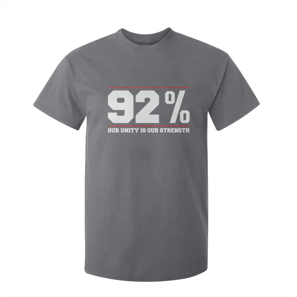 92 Percent Black Woman Power T Shirt For Kid 92% Our Unity Is Our Strength - African Pride
