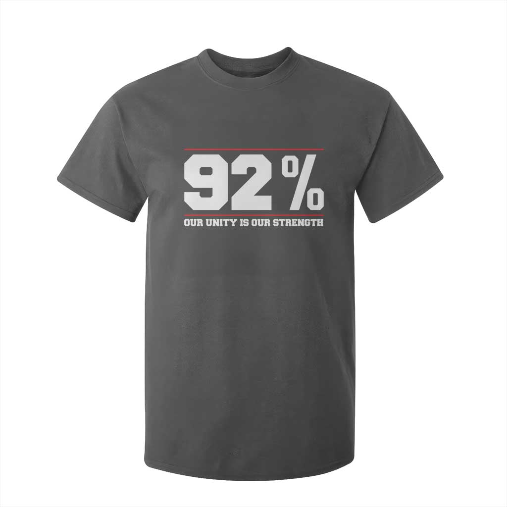 92 Percent Black Woman Power T Shirt For Kid 92% Our Unity Is Our Strength - African Pride